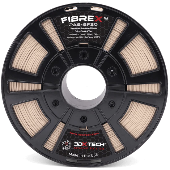 3DXTech FibreX™ Nylon PA6+GF30 1.75mm Filament 750g