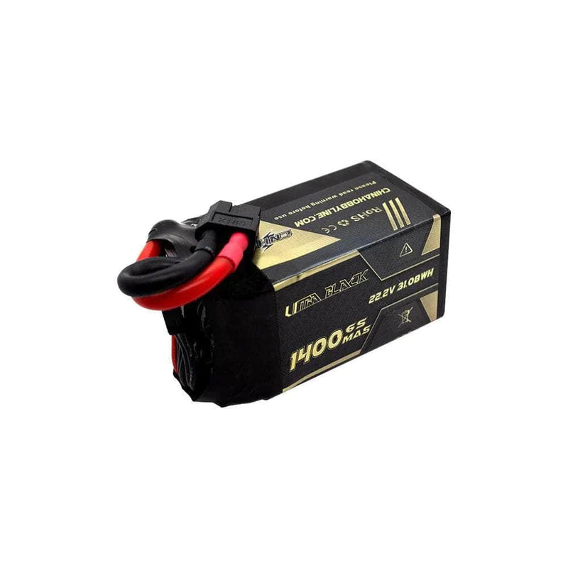 Chinahobbyline CNHL Ultra Black Series 22.2V 6S 1400mAh 150C LiPo Battery [DG]