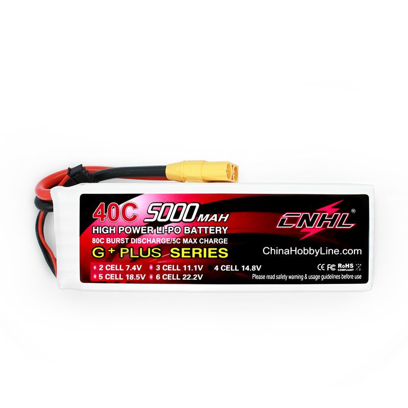 CNHL 5000mAh 14.8V 4S 40C Lipo Battery [DG]