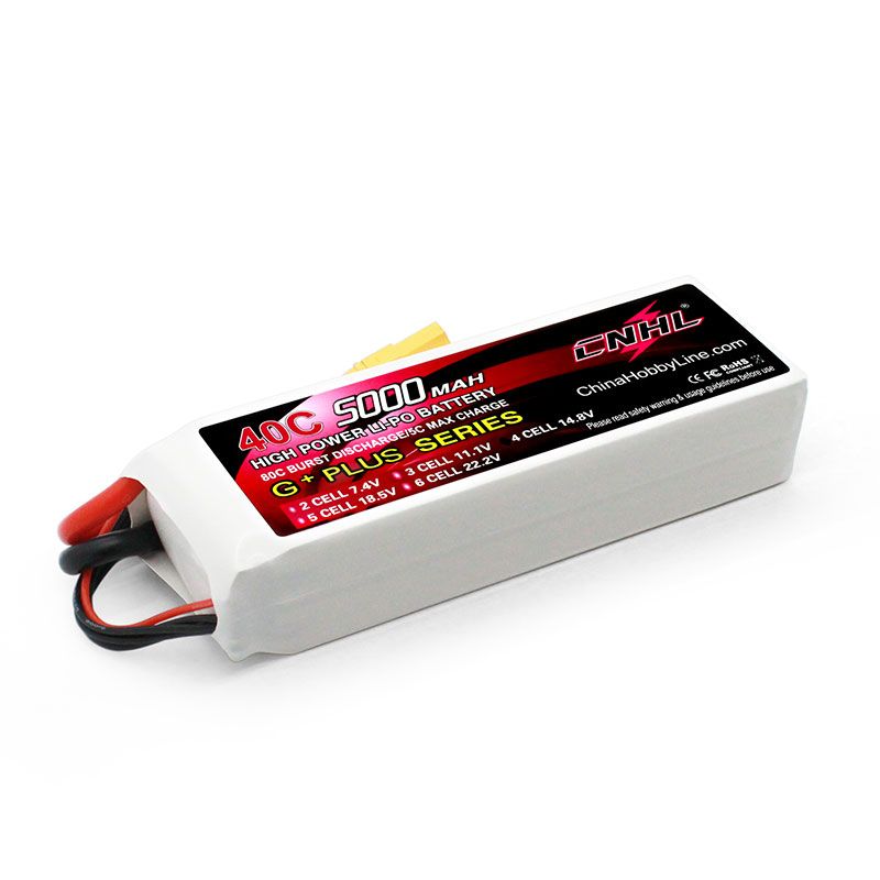 CNHL 5000mAh 14.8V 4S 40C Lipo Battery [DG]