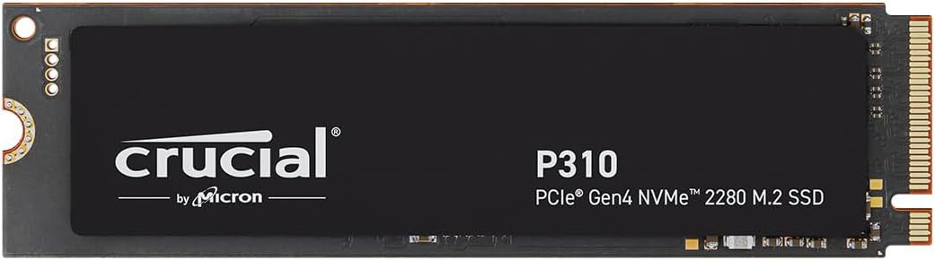 Crucial P310 SSD 4TB M.2 2280 PCIe Gen4 NVMe Internal SSD, up to 7100 MB/s, Gaming for Laptop and Desktop PC, SSD Hard Drive - CT4000P310SSD801