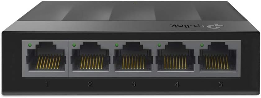 TP-Link LiteWave 5-Port Desktop Gigabit Ethernet Switch, 5× 10/100/1000Mbps RJ45 Port, Auto-MDI/MDIX, IEEE 802.3X, Plastic Case LS1005G [PC]