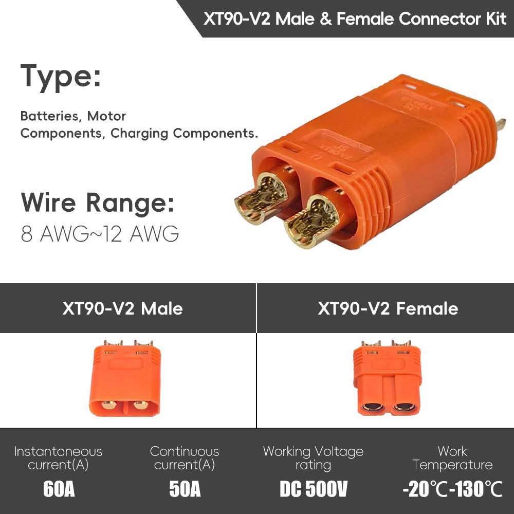 XT90 V2 Connector with Anti-Spark Male/Female