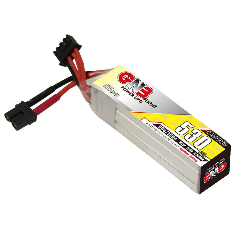 GAONENG GNB LiHV 3S 11.4V 530mAh 90C XT30 LiPo Battery [DG]