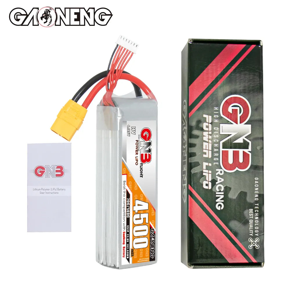 GAONENG GNB LiHV 6S 22.8V 4500mAh 70C LiPo Battery XT90 [DG]