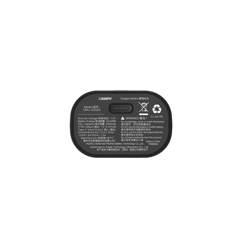 CaddxFPV Protos Goggles Battery with Power Cable [DG]