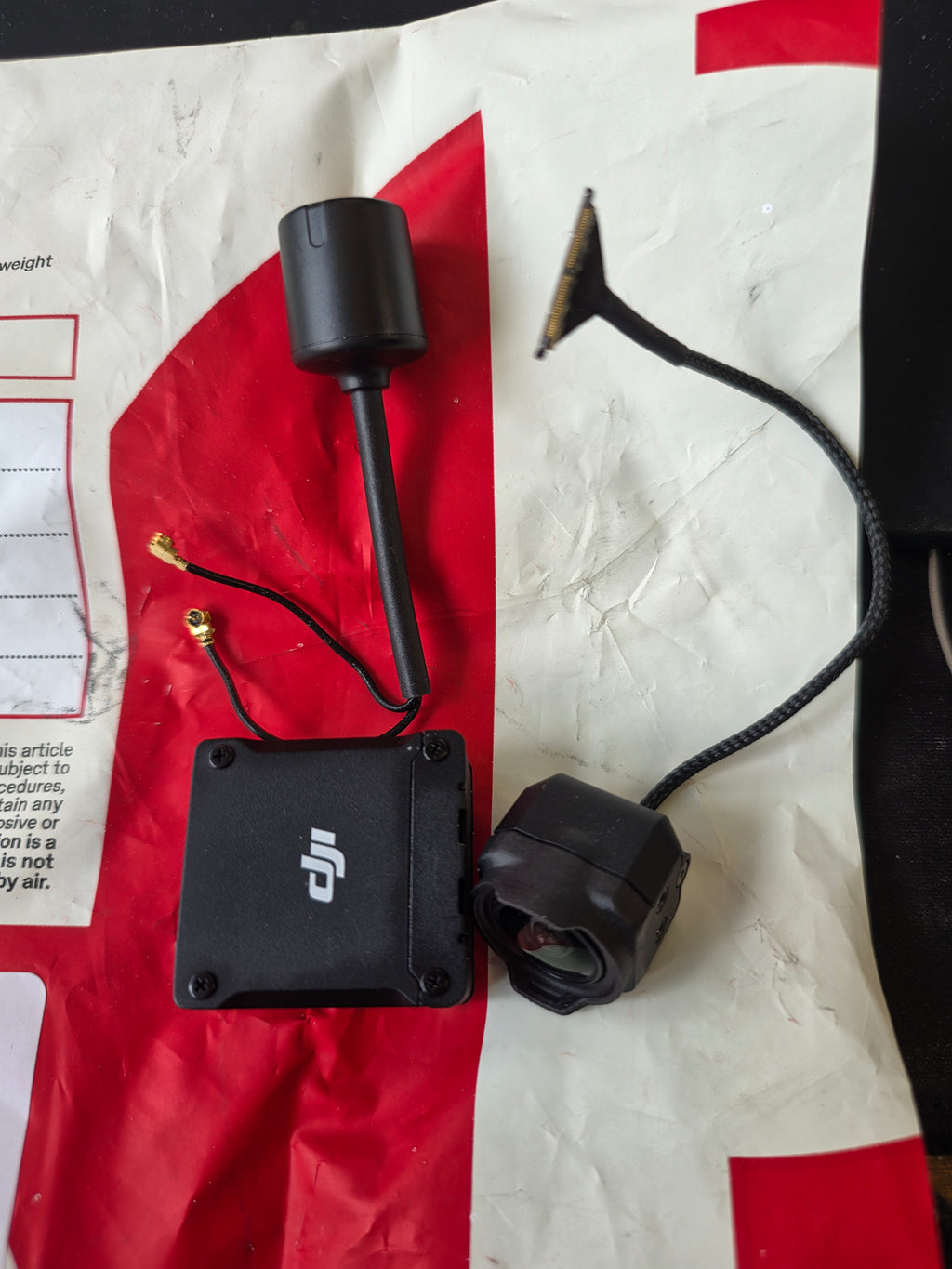 The actual returned DJI O3 Air Unit in this listing