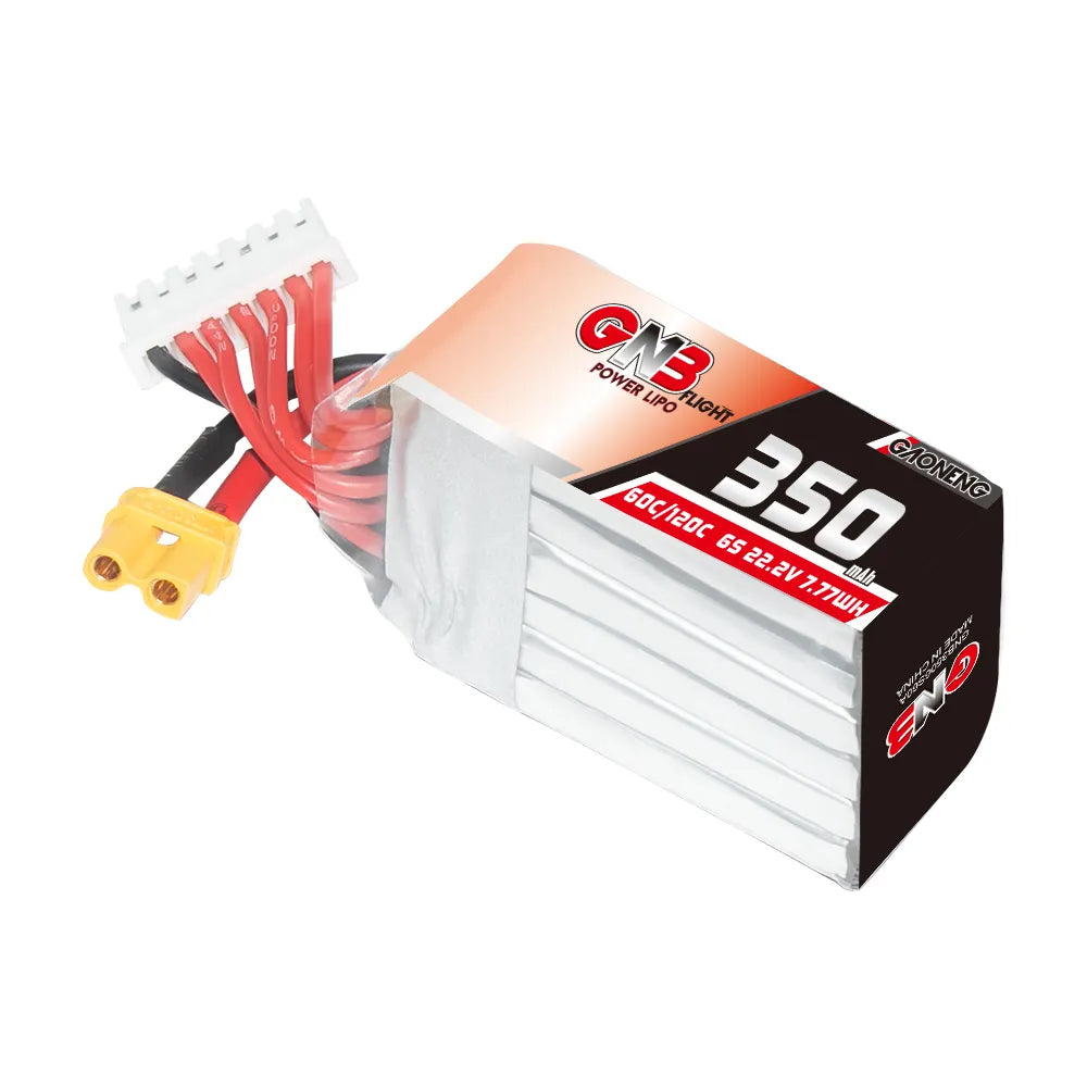 GAONENG GNB 6S 22.2V 350mAh 60C XT30 LiPo Battery [DG]