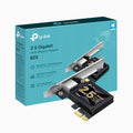 TP-Link TX201 2.5G 2.5 Gigabit PCI Express Network Adapter Low-Profile & Full-Height Brackets 1× PCI Express 2.1 x 1, 1× RJ45 Gigabit/Megabit Port [PC]