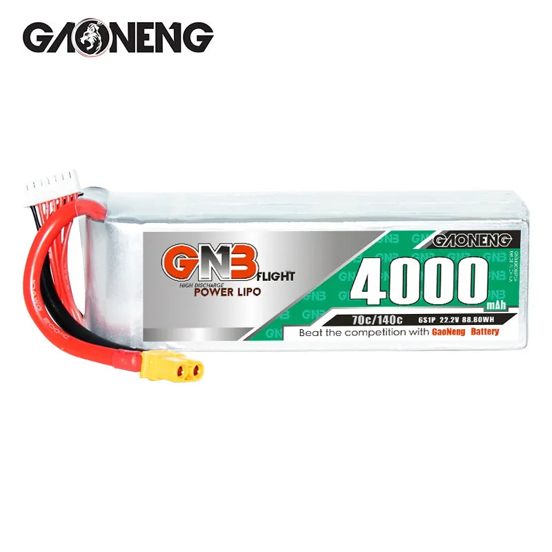 GAONENG GNB 6S 22.2V 4000mAh 70C LiPo Battery XT60 [DG]