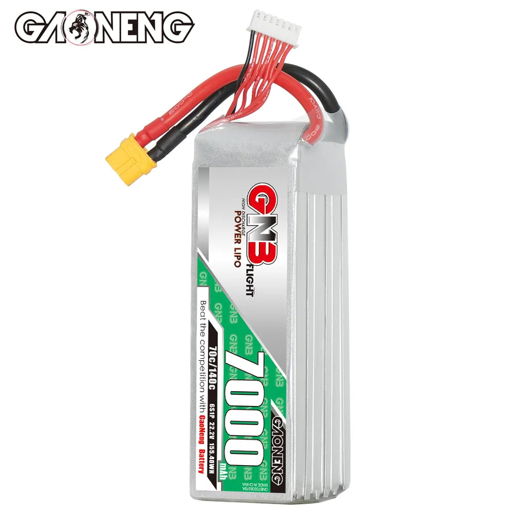 GAONENG GNB 6S 22.2V 7000mAh 70C LiPo Battery XT60 [DG]