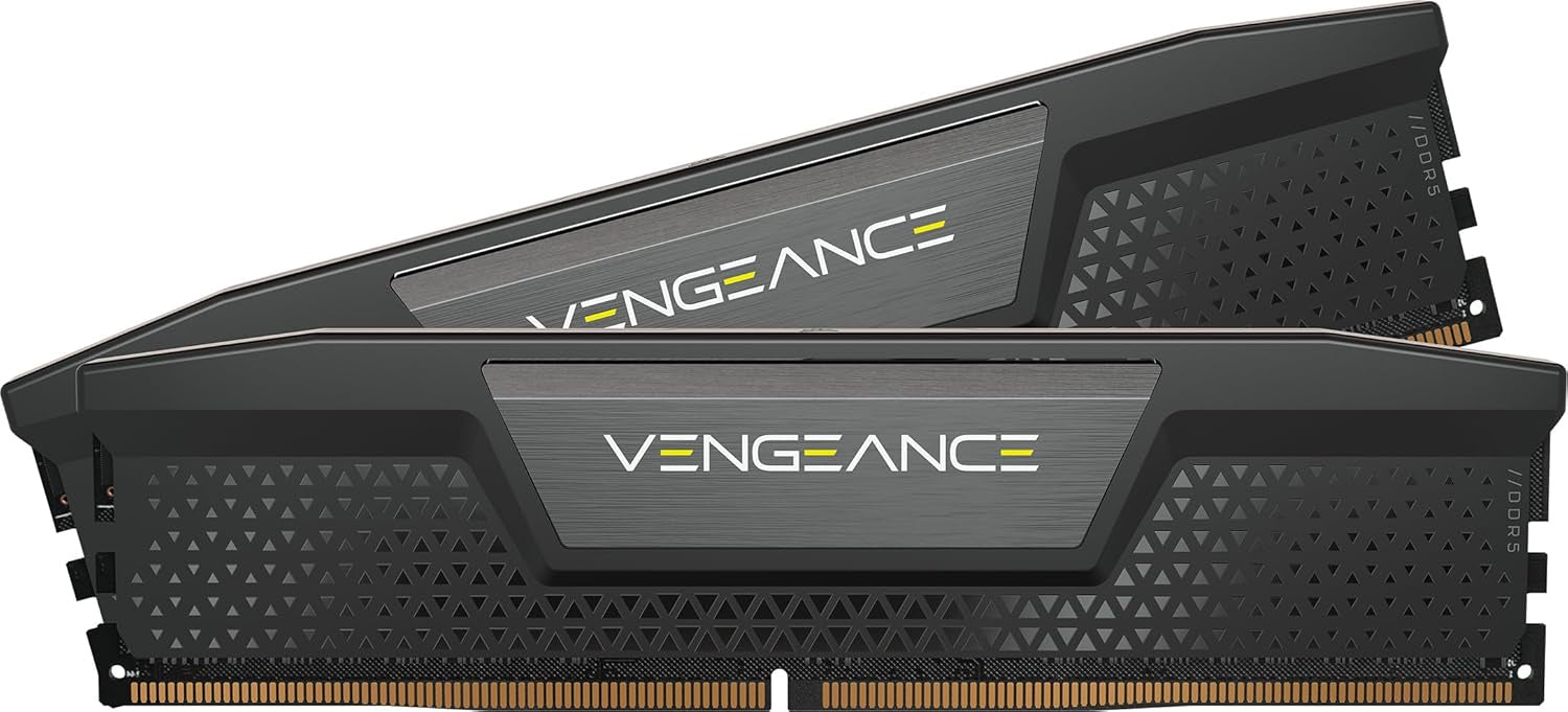CORSAIR Vengeance DDR5 RAM 128GB (2x64GB) 6400MHz CL42-52-52-104 1.35V Intel XMP 3.0 Desktop Computer Memory – Black (CMK128GX5M2B6400C42)