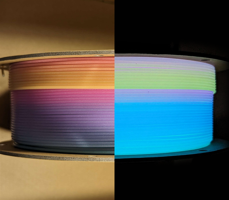 Polymaker Polylite PLA Luminous Rainbow 1.75mm 1kg