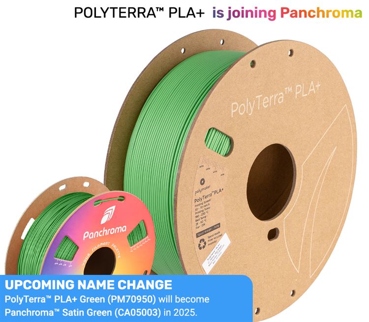 Polymaker PolyTerra Satin PLA+ 1.75mm Filament 1kg