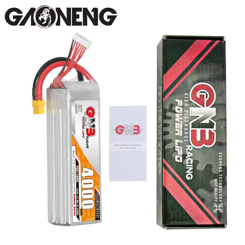 GAONENG GNB LiHV 6S 22.8V 4000mAh 70C LiPo Battery XT60 [DG]