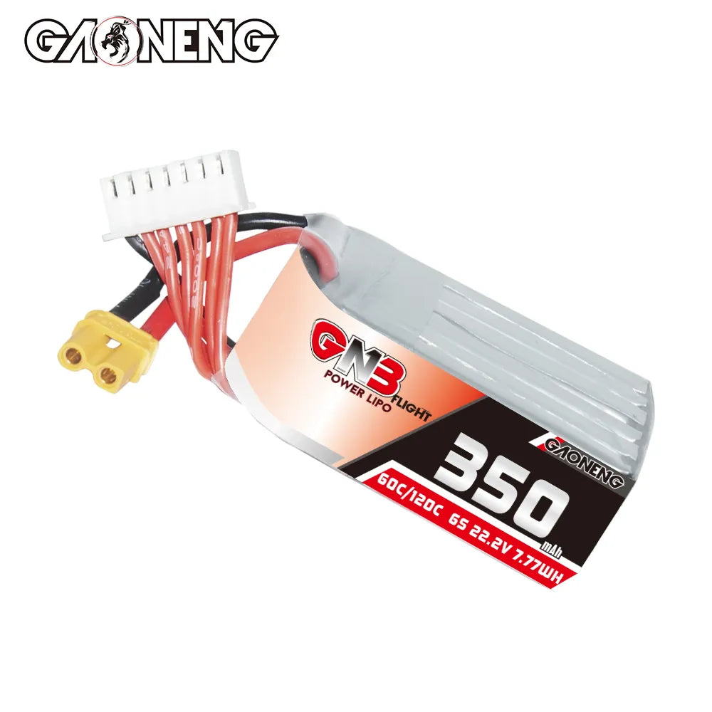 GAONENG GNB 6S 22.2V 350mAh 60C XT30 LiPo Battery [DG]