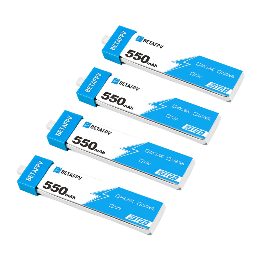 BetaFPV BT2.0 550mAh 1s Battery (4pcs) [DG]