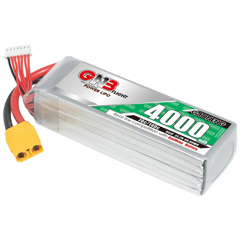 GAONENG GNB 6S 22.2V 4000mAh 70C LiPo Battery XT90 [DG]