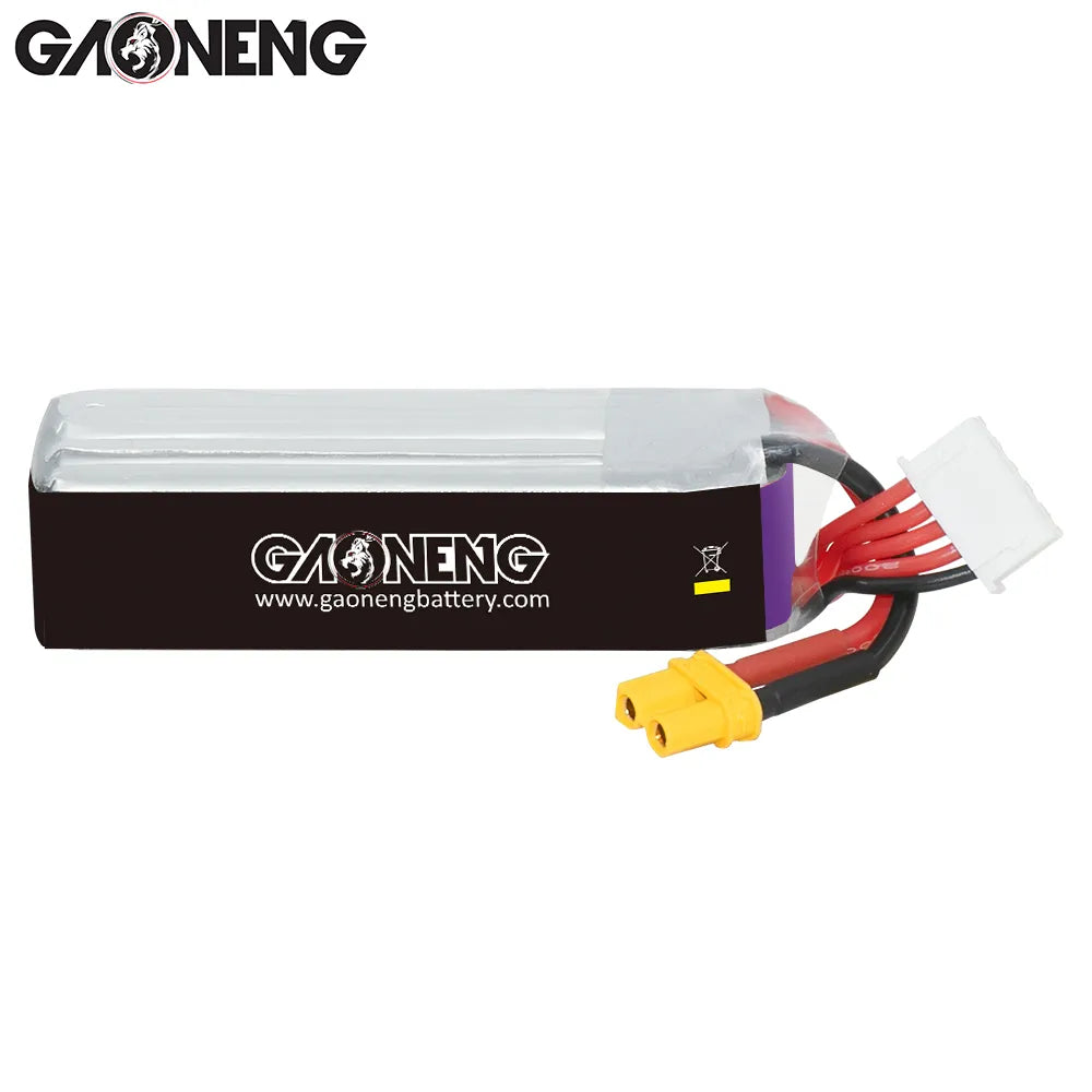 GAONENG GNB LiHV 4S 15.2V 850mAh 60C XT30 LiPo Battery Long Range [DG]