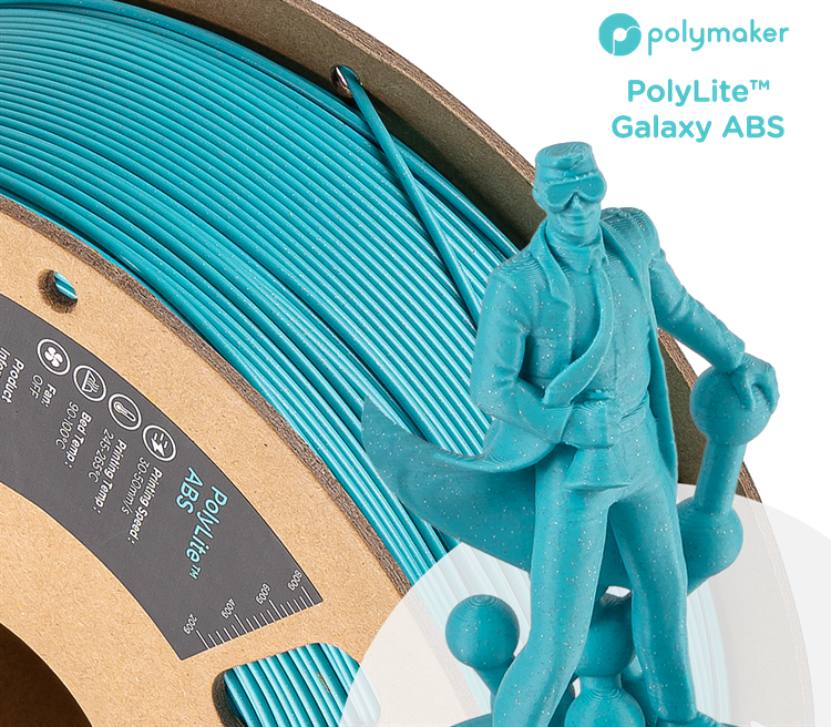 Polymaker PolyLite ABS Galaxy 1.75mm Filament 1kg