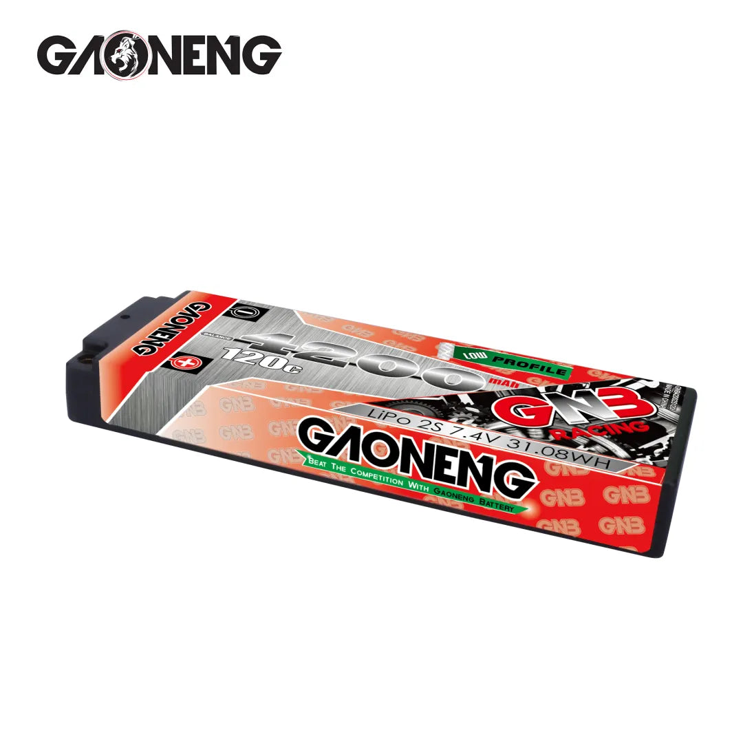 GAONENG GNB 2S 7.4V 4200mAh 120C Ultra LCG 5mm Bullet Hard Case LiPo Battery [DG]