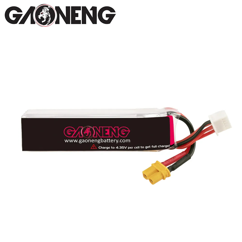 GAONENG GNB LiHV 4S 15.2V 720mAh 100C XT30 LiPo Battery Long Type [DG]