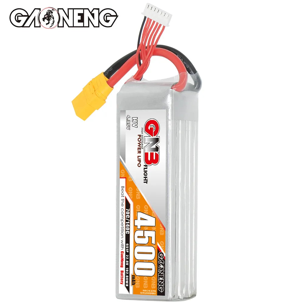 GAONENG GNB LiHV 6S 22.8V 4500mAh 70C LiPo Battery XT90 [DG]