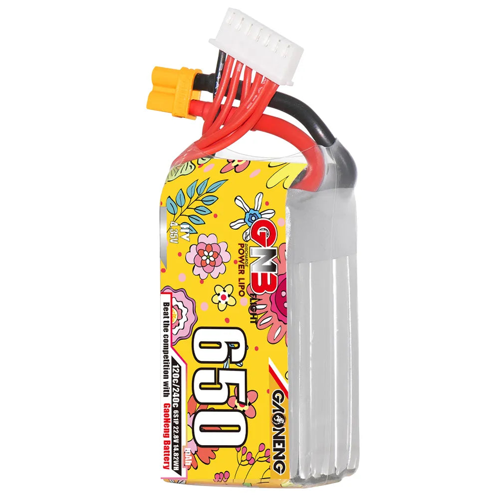 GAONENG GNB LiHV 6S 22.8V 650mAh 120C XT30 LiPo Battery [DG]