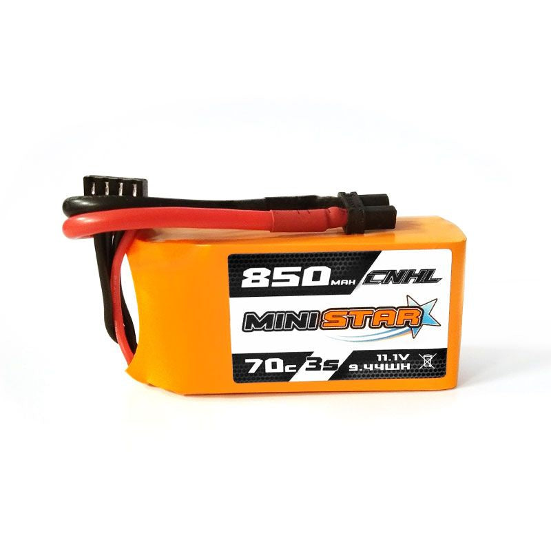 CNHL MiniStar 850mAh 11.1V 3S 70C Lipo Battery XT30 [DG]