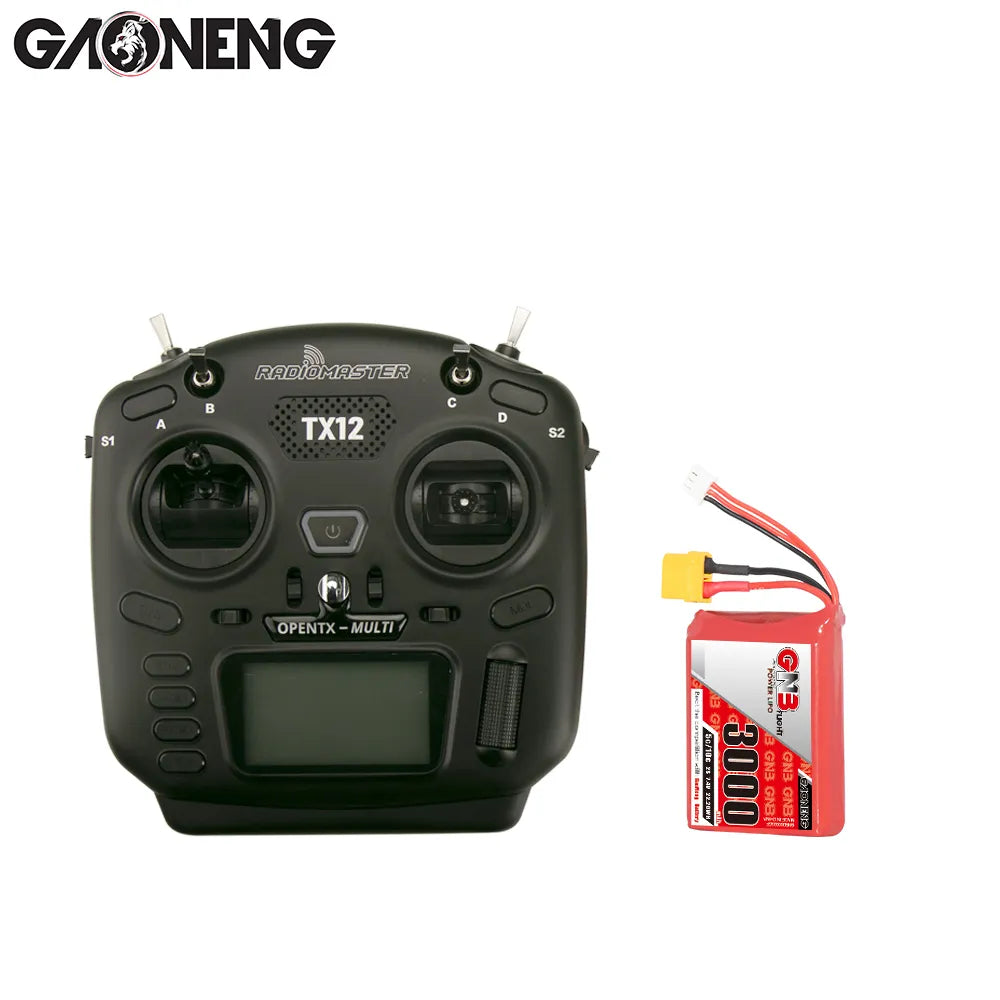 GAONENG GNB 2S 7.4V 3000mAh 5C LiPo Battery XT60 for Radiomaster TX12 [DG]