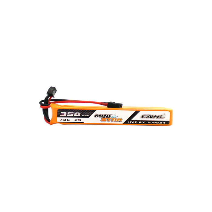 Chinahobbyline CNHL Ministar 350MAH 7.6V 2S 70C HV Lipo Battery Skinny Long (3 Pack) [DG]