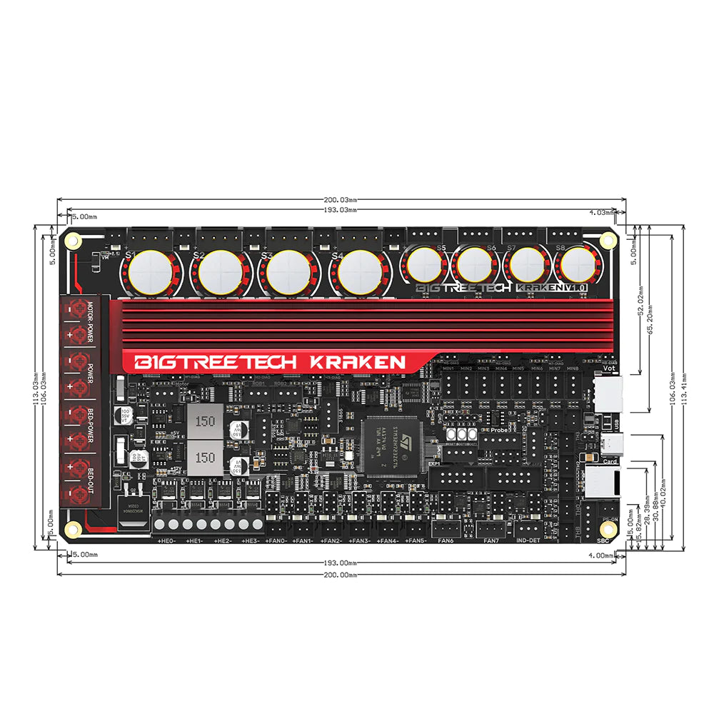 BigTreeTech Kraken High Current 8-Axis Motherboard