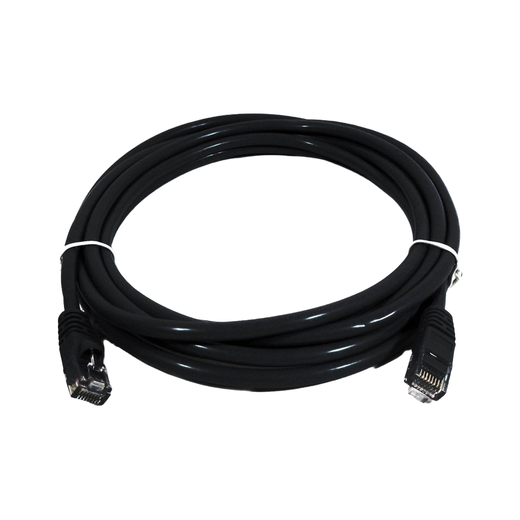 8Ware Cat6a UTP Ethernet Cable 1m Snagless Black CB8W-PL6A-1BLK [PC]