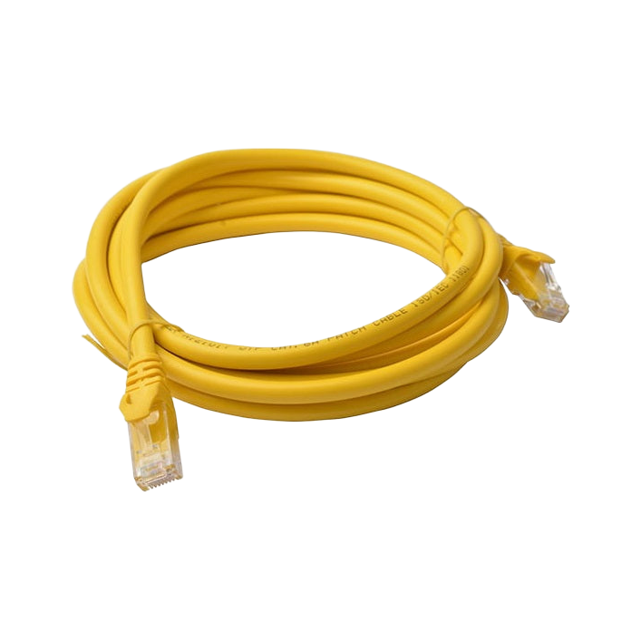 8Ware Cat6a UTP Ethernet Cable 3m Snagless Yellow CB8W-PL6A-3YEL [PC]