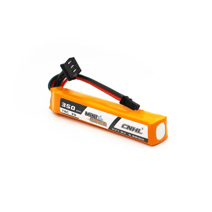 Chinahobbyline CNHL Ministar 350MAH 7.6V 2S 70C HV Lipo Battery Skinny Long (3 Pack) [DG]