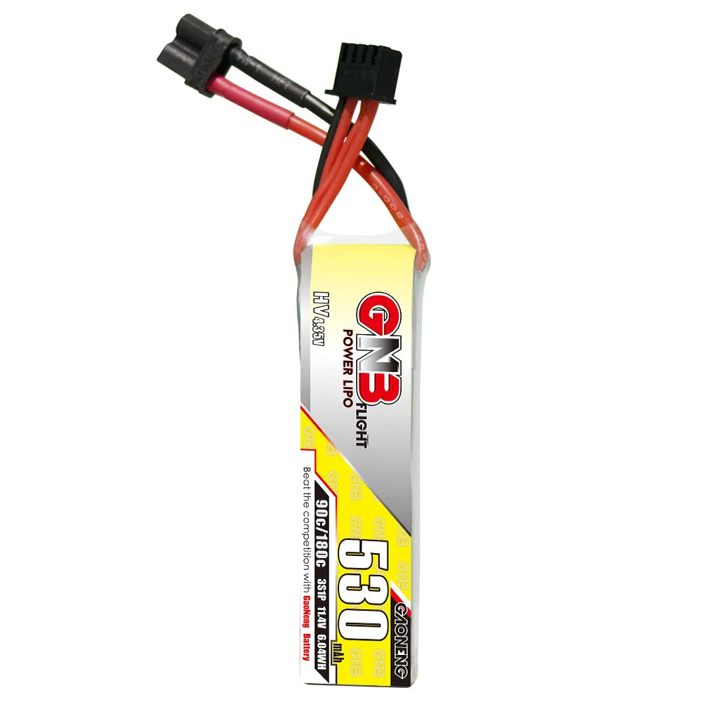 GAONENG GNB LiHV 3S 11.4V 530mAh 90C XT30 LiPo Battery [DG]