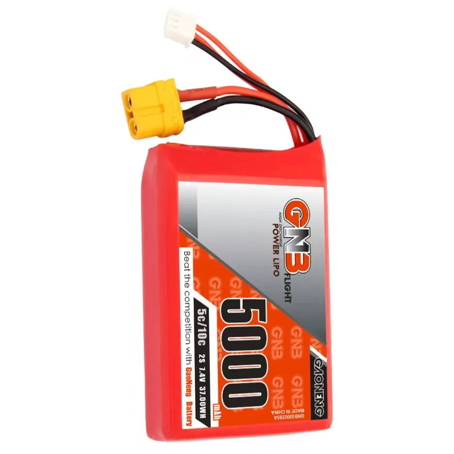 GAONENG GNB 2S 7.4V 5000mAh 5C LiPo Battery XT60 for Radiomaster TX16S [DG]