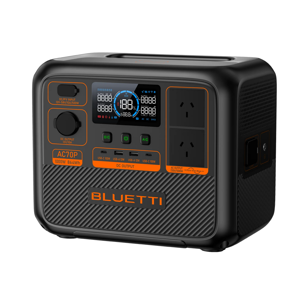 Bluetti AC70P Portable Power Station 1000W 864Wh