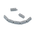 Turbo Racing Grey Cement Guardrail 50pc