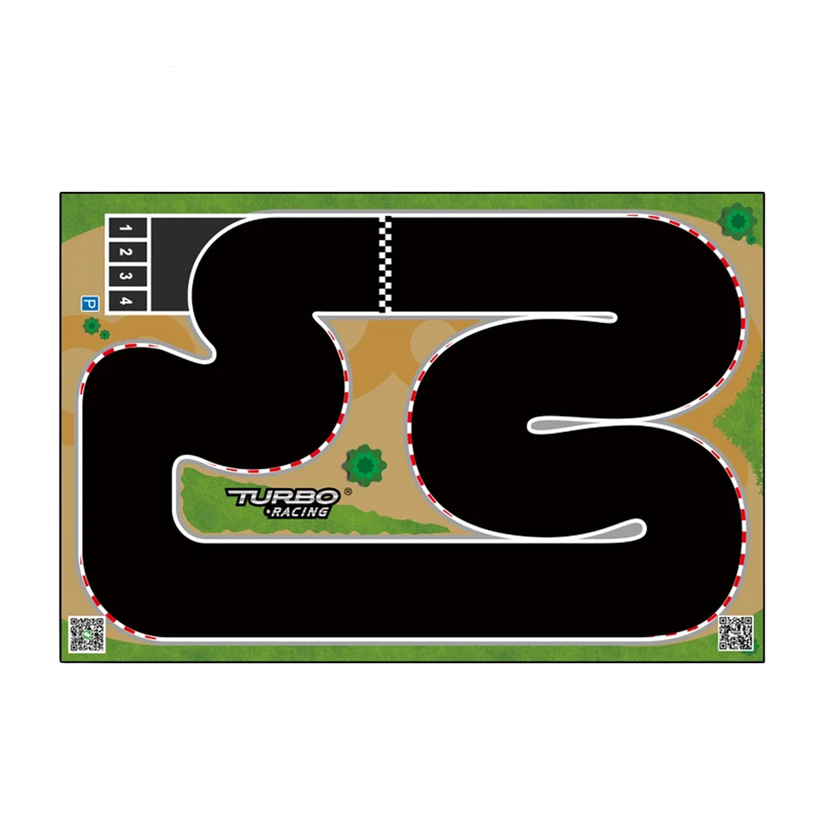 Turbo Racing 1:76 Racing Car Track Mat 1200x800mm