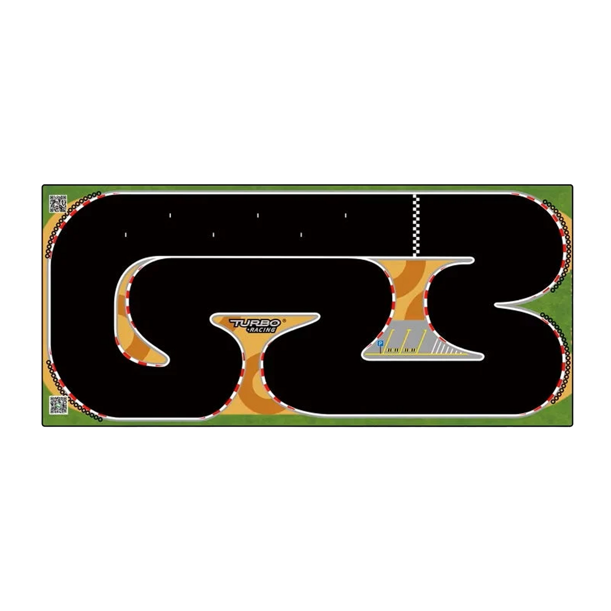 Turbo Racing 1:76 Racing Car Track Mat 1800x800mm