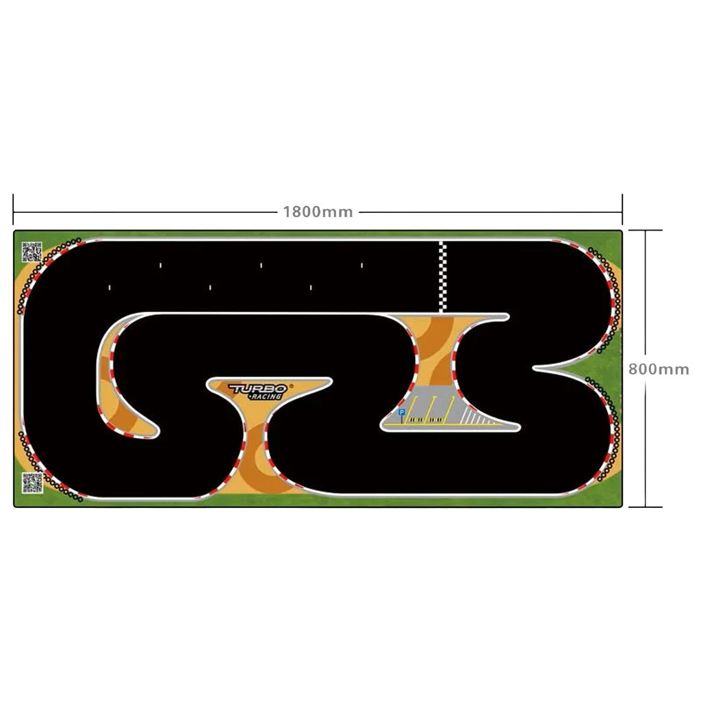 Turbo Racing 1:76 Racing Car Track Mat 1800x800mm