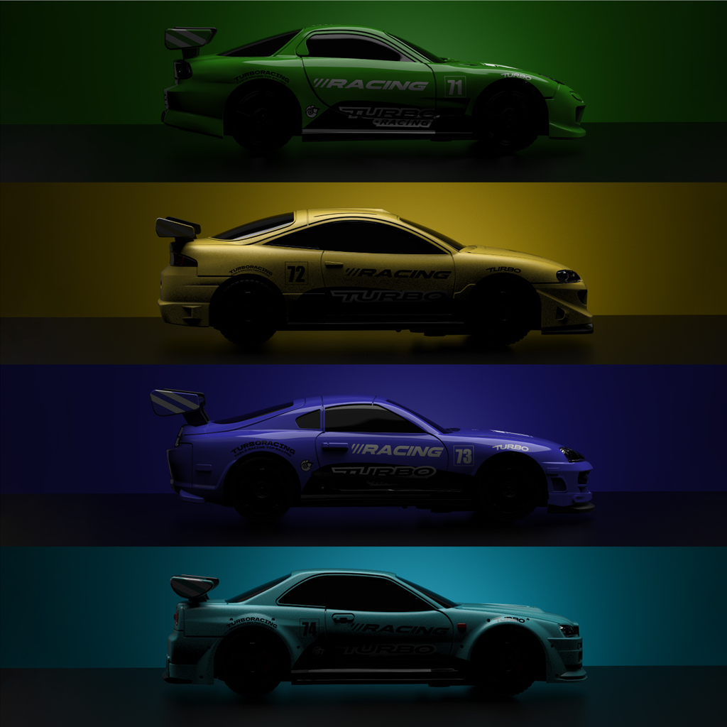 Turbo Racing 2026 Combo C71 C72 C73 C74 1:76 Scale RC Sports Car RTR Limited Edition [DG]
