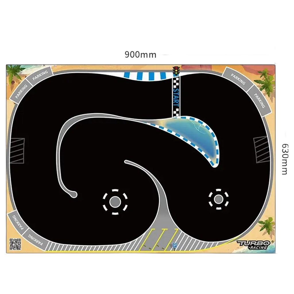 Turbo Racing 1:76 Racing Car Track Mat 900x630mm