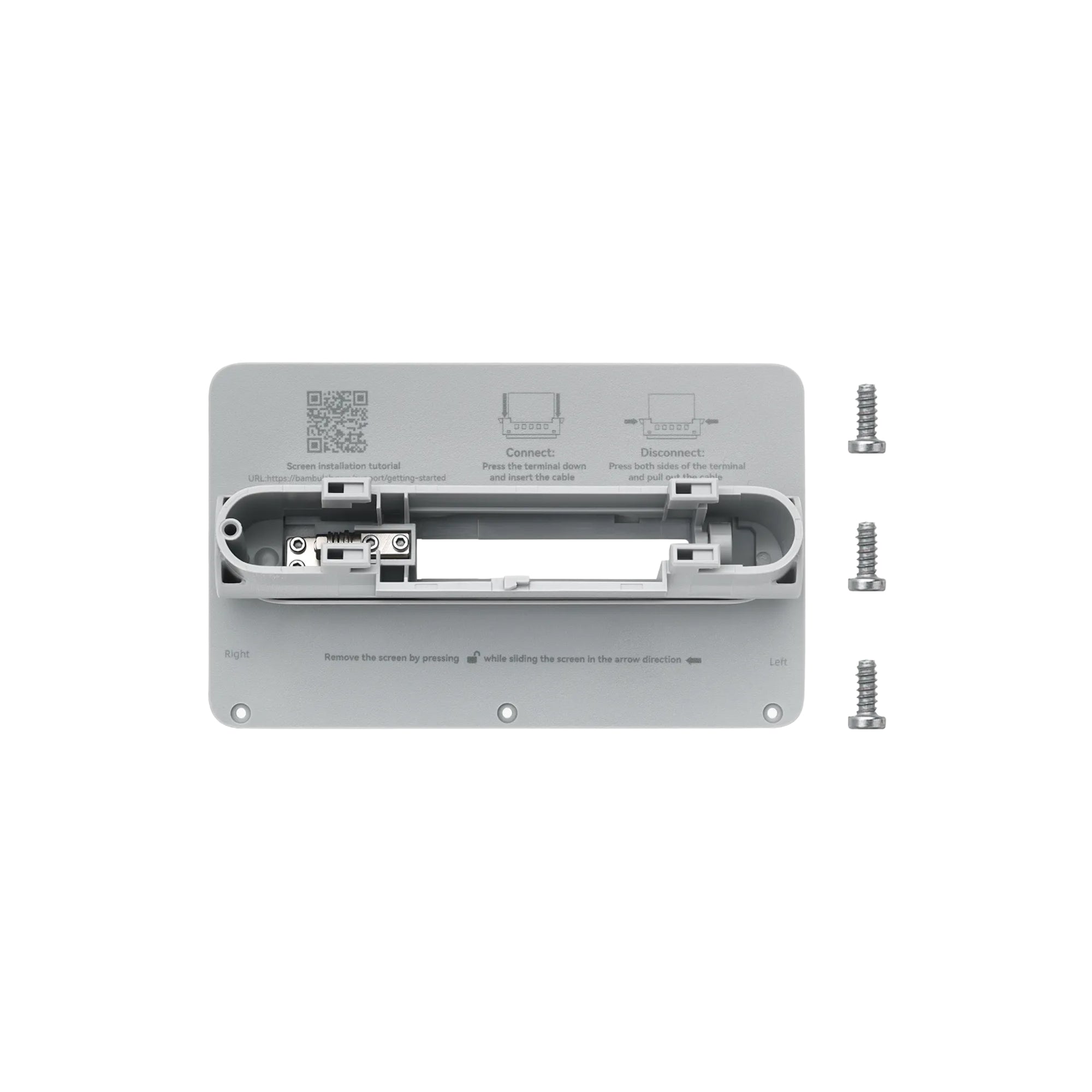 Bambu Lab Display Rear Housing with Hinge X1 Series