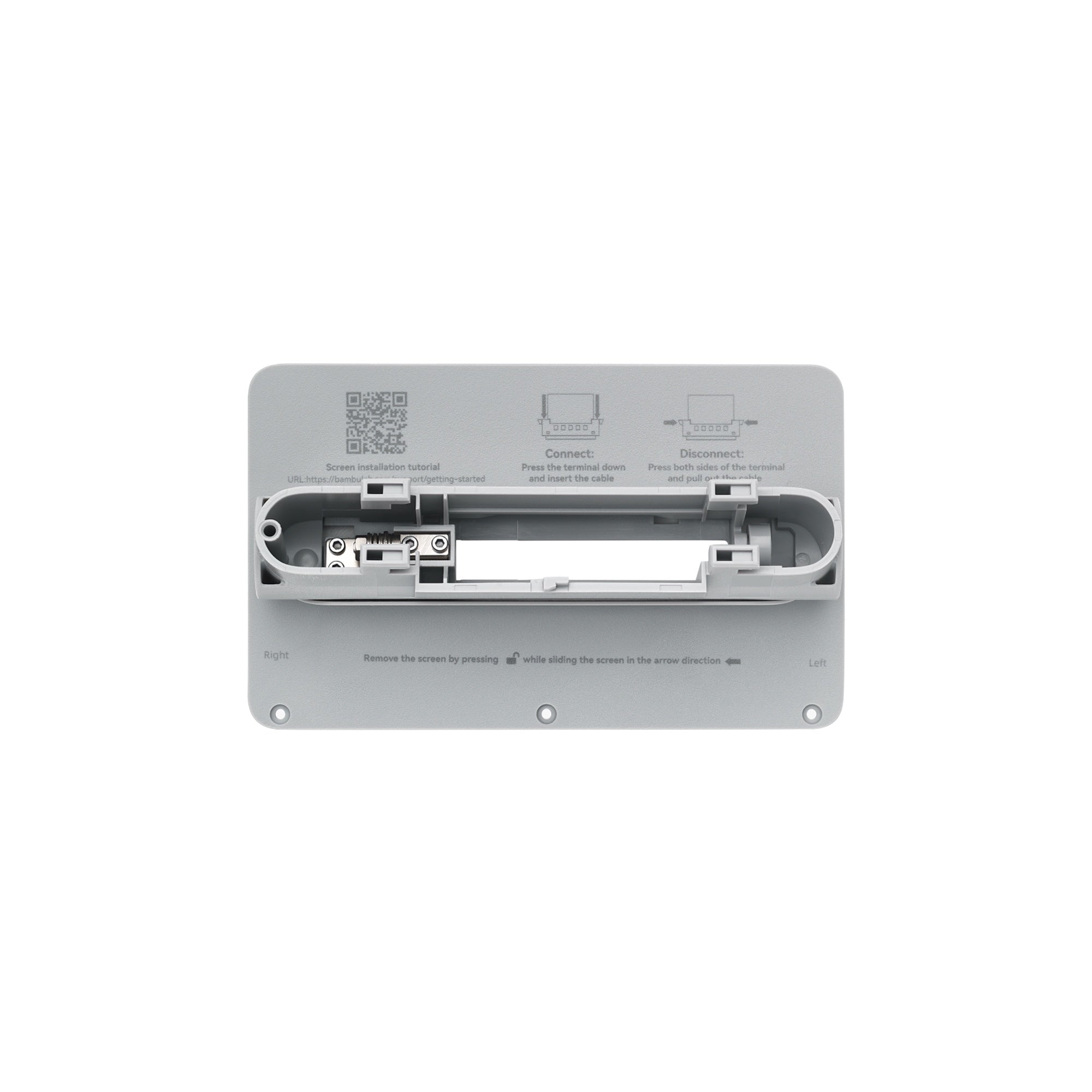 Bambu Lab Display Rear Housing with Hinge X1 Series