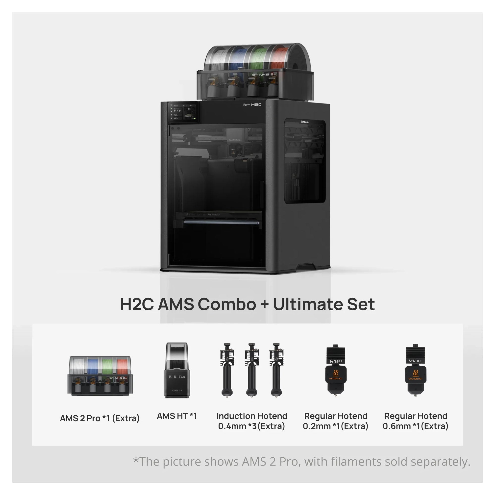 Bambu Lab H2C 3D Printer Combo