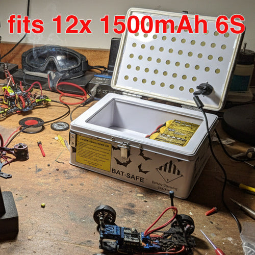 Bat-Safe (Standard Size) Li-Po Battery Charging & Storage Safe Box 305x230x178mm