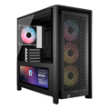 Corsair FRAME 4000D LCD RS ARGB Premium Mid-Tower PC Case - Black, ATX/E-ATX, TG panel, LCD, 430mm GPU, 170mm CPU clr, 360mm rad, USB-C, 2yr wty [PC]