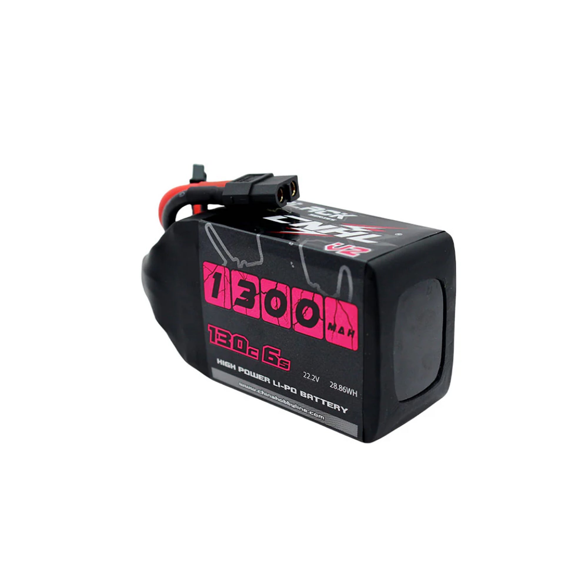 CNHL Black Series V2.0 1300mAh 22.2V 6S 130C Lipo Battery with XT60 [DG]